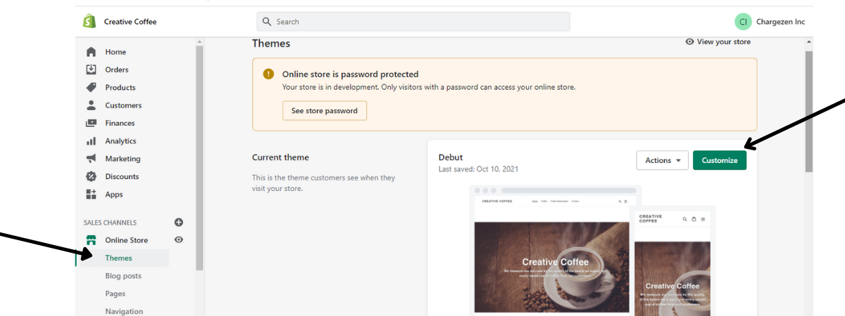 customize shopify theme
